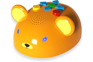 Apitor Robot Bear Screen-Free Coding Robot for Kids Ages 3-5, First Coding Toy with Lights, Sounds & Alphabet Map, STEM Learning Toy Birthday Gift for Boys & Girls