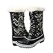 kingshow Women's Globalwin 1560 Waterproof Winter Snow Boots Black/White