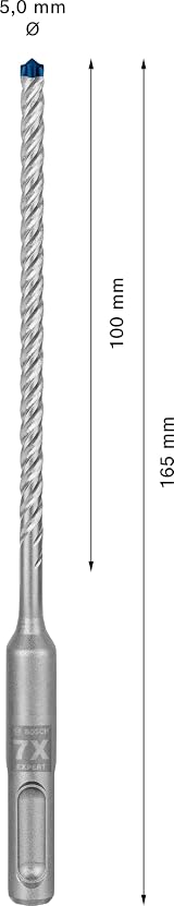 Bosch EXPERT SDS plus-7X Hammer Drill Bit 5 mm Carbide Rotary Hammer view 3