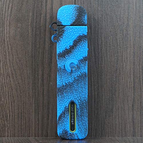 Texture Silicone Case for Uwell Caliburn G Pod Kit AntiSlip Cover Shield Sleeve Wrap Decal Skin (Black Blue)