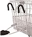 Retrospec Bicycles Detachable Steel Half-Mesh Apollo Bike Basket with Handles, Silverthumb 2