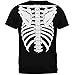 Halloween Skeleton Glow in The Dark Costume T-Shirt - 2X-Large Black