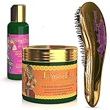 2 Pc Set: Extra Nourishing Cream Hair Cleansing Conditioner Anti-Hair Loss Scalp Stimulating For Weak, Dull and Thinning Hair 10.2 Oz + Brush / Hair Detangler