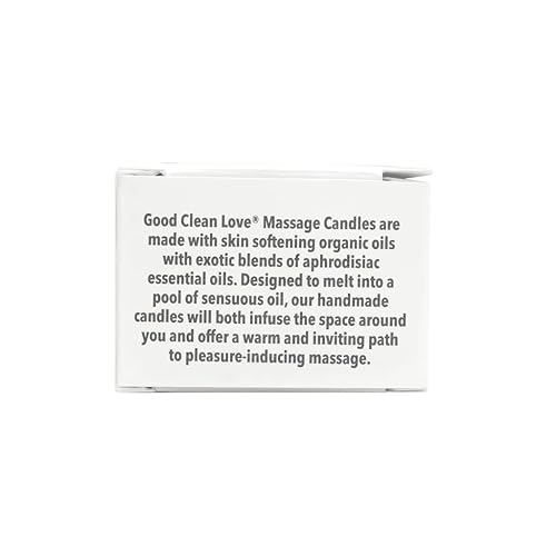 Good Clean Love Indian Spice Massage Candle, Warms into an