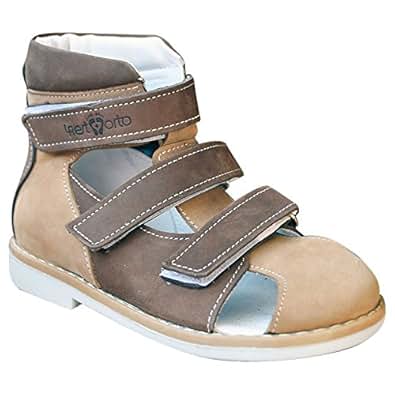 Amazon.com | 4REST ORTO Kids Orthopedic Boys Shoes - Leather Sandals. Flat Feet Prevention. (23 
