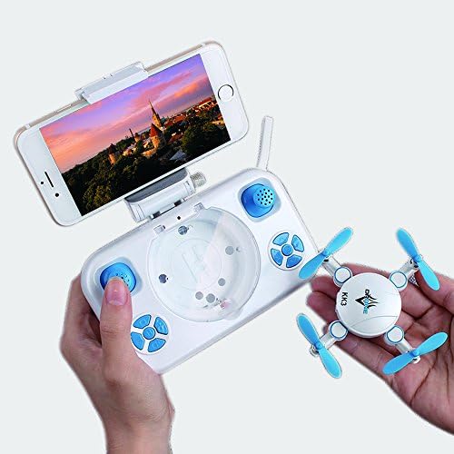 Mini Foldable Drone Wifi Real-time Quadcopter with Altitude Hold and Headless Mode Pocket 2.4GHz Remote Control Drone with HD Camera