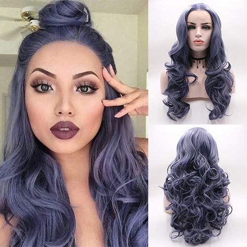 Amazon Com Ivy Hair 24inch Dark Grey Synthetic Lace Front