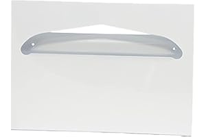 Health Gards Toilet Seat Cover Dispenser Half-Fold White, Metal, Wall Mounted, Hospeco TSC-1W