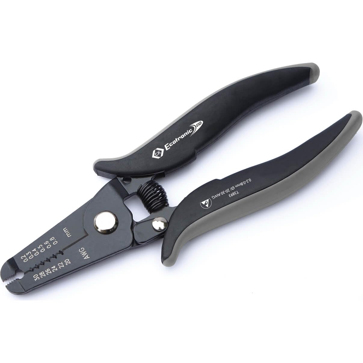 C.K T3893 0.2-0.8 mm Diameter Ecotronic ESD Wire Stripping Pliers