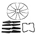 Aiskaer Upgraded 5 Colors Syma X5 X5C X5C-1 Version Spare Parts Included Main Blade Props Propellers & Propeller Protectors Blades Frame & Mounting Screws for Syma X5 Series RC Mini Quadcopter Toy