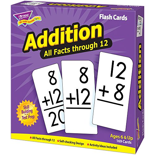 Addition 0-12 (all facts) Flash Cards