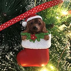 Cici & Jimmy Dachshund Dog Figurine for Chirstmas