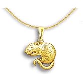 Amazon.com: The Magic Zoo 14k Gold Bat Pendant - Wildlife Jewelry for ...