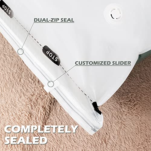 TAILI Vacuum Storage Bags Jumbo Cube 6 Pack Forest Green Style Spave