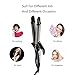 Baiyea Hair Straightener Professional Flat Iron Curling Wand 2 In 1 Anti-Static Ceramic Technology Straightens Curls Dual Voltage Adjustable Temp LCD Display for All Hair Type