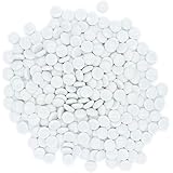 Flat Glass Marbles for Vases - 5 LB White Decorative Stone Beads for Vases, Crafts, Colored Rocks Table Scatter, Aquarium and