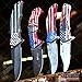 KCCEDGE BEST CUTLERY SOURCE USA American Flag 8 Inches Punisher Folding Pocket Knife Proud of America Knife