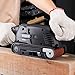 Ginour [ 2 in 1 ] Belt Sander and Bench Sander 5 Amp 3-Inch x 18-Inch, 6 Variable-Speed, Dust Box, 2 Vacuum Adapter, 2 Fixed Screw Clamps, Lock-on Button