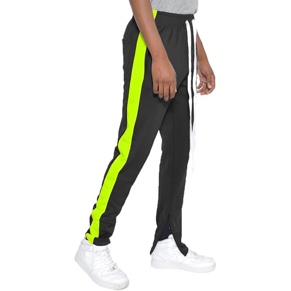 Amazon.com: WEIV GEAR Men's Track Pants – Classic Slim Fit Side