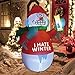 GOOSH 6 FT Christmas Inflatables Outdoor Decorations Blow Up Yard Snowman for Holiday Party Garden Lawn Decor