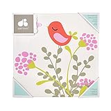 Just Born Botanica Canvas Wall Art, Pink