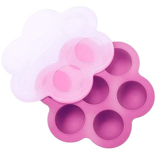 HAMKAW - Bandeja de Silicona con Tapa, 7 tarros de conservación ...