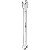 HARFINGTON 4mm Thin Combination Wrench Stainless Steel Spanner | Quenching Polish Metric Spanner with Offset 12-Point Box End and 15&deg; Angled Open End for Auto Repairs