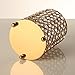 VINCIGANT Gold Crystal Metal Tealight Candle Holder for Centerpieces, 6.3 inch Tall Blingbling Hurricane Candle Holder, Decorative Cylinder Vases for Wedding Party Table Dinning Room Decor