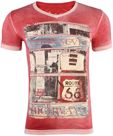 Rass Vintage Graphic T-shirt – Men’s Tee Shirts MJC5020-RED-S