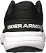 Under Armour Womens Dash RN 2 Training Sneaker, Black/White, 8.5 B(M) US