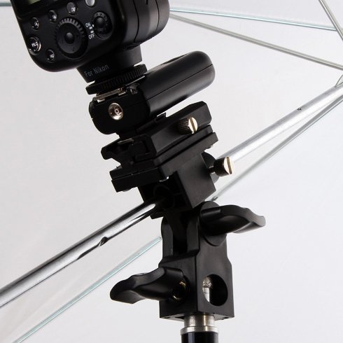 image for PhotoTrust Flash Bracket Swivel Bracket Umbrella Holder Studio Tilting