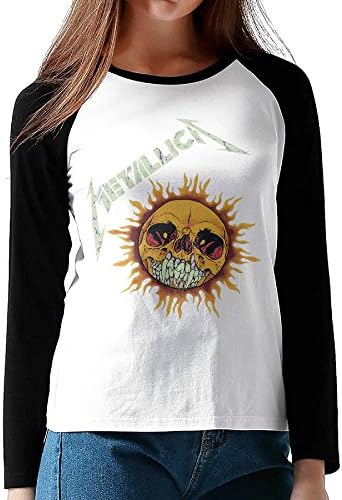 Metallica Band St. Anger WOMEN Plain Raglan Shirt Baseball TEE Print