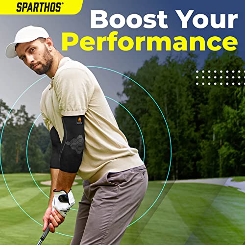 Sparthos Elbow Compression Sleeve (Pair) Tendonitis Elbow Brace