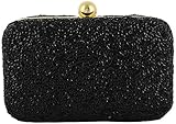 Tooba Handcrafted BLC Women's Box Clutch (Black)