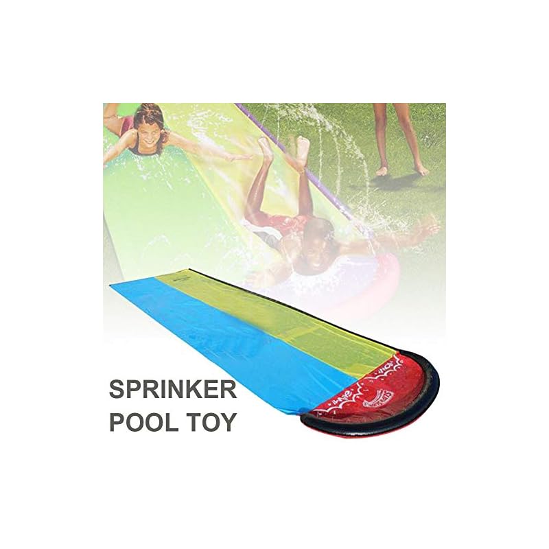 Easy-topbuy Tobogán De Agua, Toboganes De Agua para Piscinas Pista