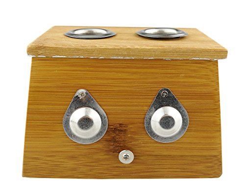 Winterworm Bamboo Two Hole Healing Box for Moxa Moxibustion Medicine Therapy
