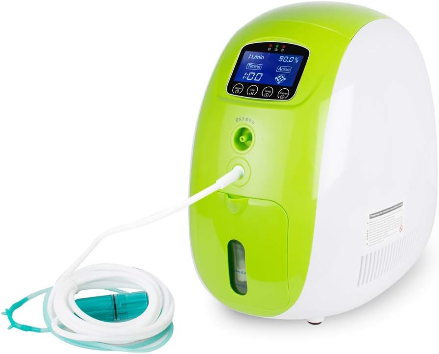Portable Machine Flow with 1-5L/min Adjustable O2 Concen-tration Full Intelligent Home Work Compact Silent(DHL Shipping)