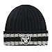 OTS NFL Oakland Raiders Men's Bure Cuff Knit Cap, Team Color, One Size