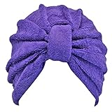 Luxury Divas Soft Terry Cloth Turban Head Wrap