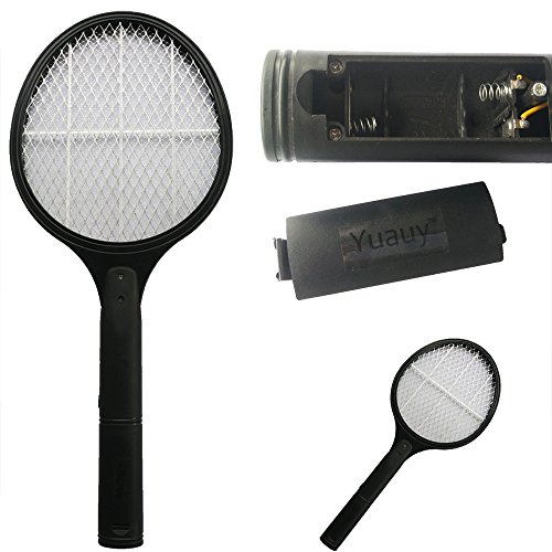 Yuauy Black Electric Mosquito Bug Fly Zapper Racket ...