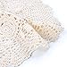 yazi Rustic Crochet Table Runner Cotton BeigeTable Doilies Handmade Table Runner for Dinning Room 11.8