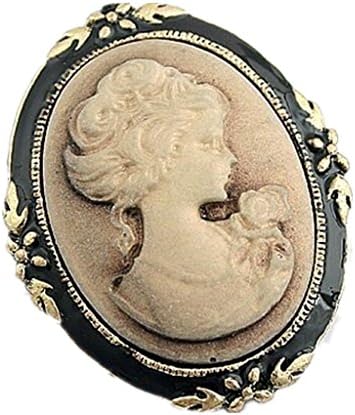 HLDIY Antique Vintage Brooch Pins Women Jewelry Queen Cameo Brooches