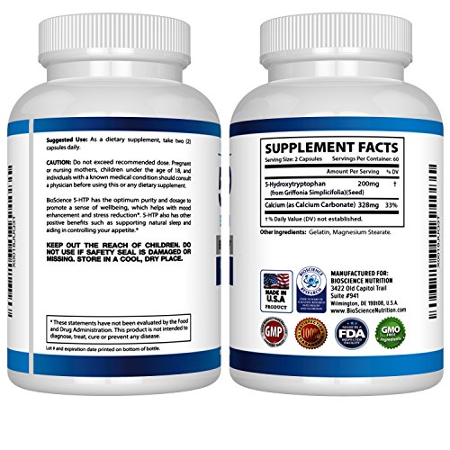 5HTP Carotenoids 200 Mg Supplement 120 Capsules BioScience Nutrition eBay