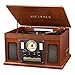 Victrola’s 7-in-1 Sherwood Bluetooth Recordable Record Player with 3-Speed Turntable, CD, Cassette Player and FM Radiothumb 2