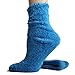 Soft and Warm Microfiber Fuzzy Socks in Champagne, Turquoise, Ivory or Smoke by Foot Traffic in Turquoise