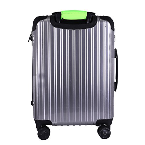 Careteilly Neoprene Luggage Handle Wrap Fluorescent Green Luggage Identifiers Fashion Luggage tags Velcro Luggage Handle Wrap