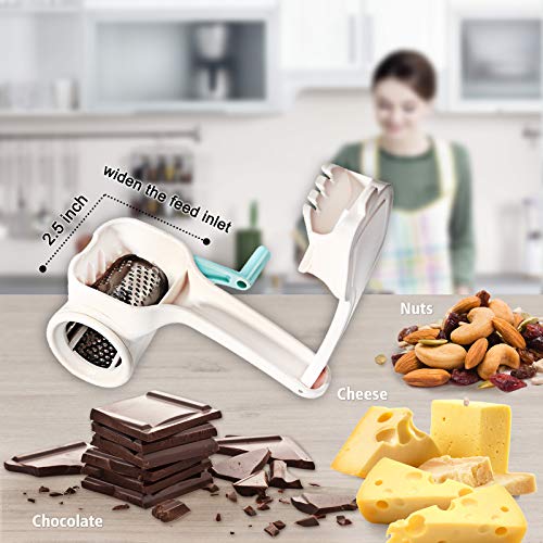 TONMA Multipurpose Classic Rotary Cheese Grater with 304 Stainless