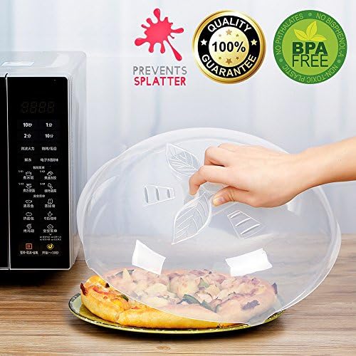 Microwave Plate Cover, Microwave Hover Food With Steam Vent Anti-Sputtering Food-grade Material,11.8inch
