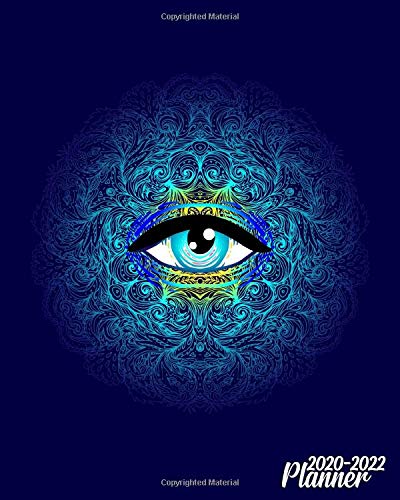 2020-2022 Planner: Psychedelic Third Eye Three Year (36 Months) Calendar & Agenda With Monthly Spread Views - 3 Year Organizer With To-Do's, Motivational Quotes, Notes & Vision Boards - Sacred Mandala: Planners,