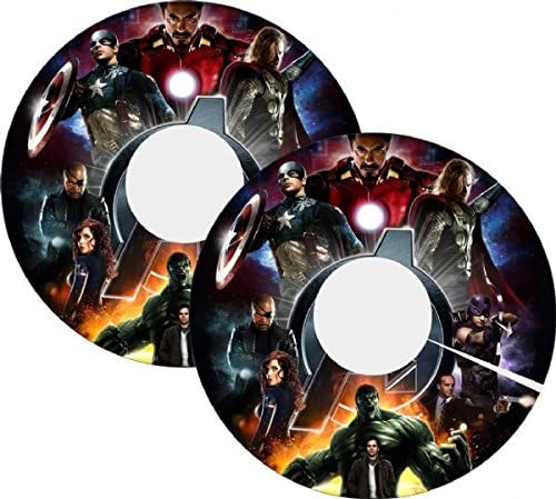Wheelchair Spoke Guard STICKER SKINS AVENGERS (24"Tyre)